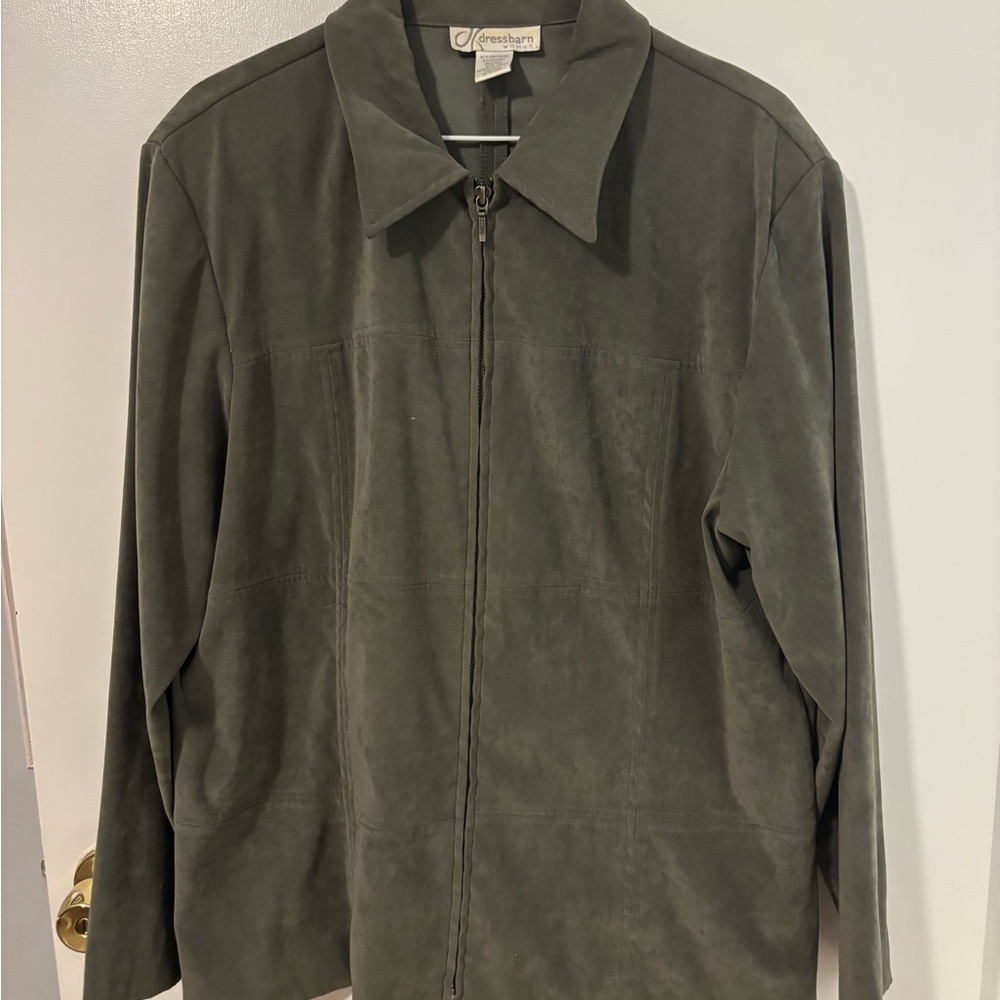 Dressbarn Olive Utility Jacket for Women